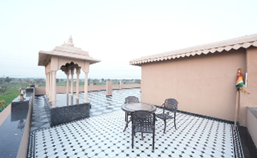 Open terrace with stargazing